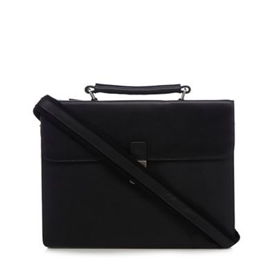 Hammond & Co. by Patrick Grant Black leather briefcase